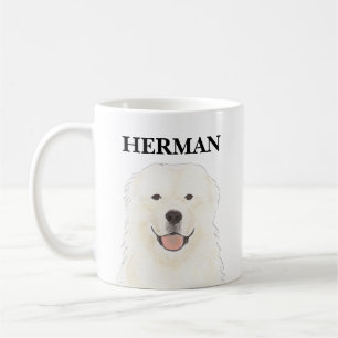 Personlig Underbar Pyrenées Hund Kaffemugg