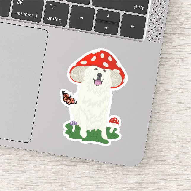 Personlig Underbar Pyrenees Sticker Klistermärken (Detalj)