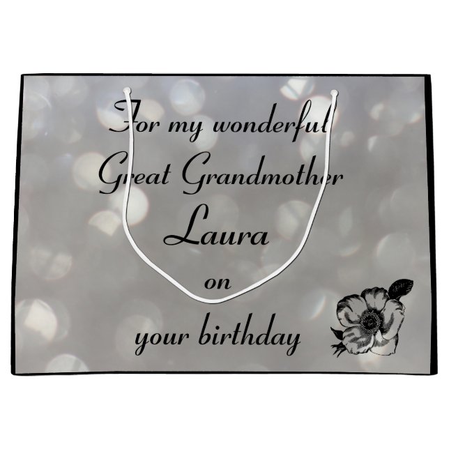 Personlig Underbarare mormor, födelsedag (Framsidan)