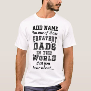 Personlig Underbarare Pappa i World Funny T Shirt