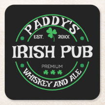 Personlig Underlägg för Irish Pub