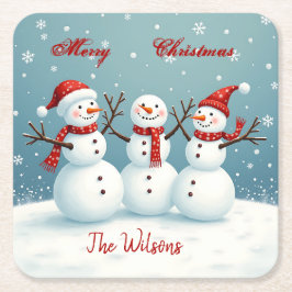 Personlig Underlägg Papper Kvadrat