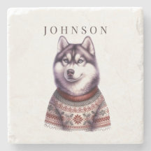 Personlig underställ, festlig sibirisk husky