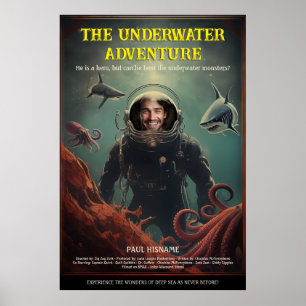 Personlig Undervattensfilm för djuphavets Äventyr Poster