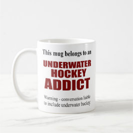 Personlig Underwater Hockey Gift Kaffemugg