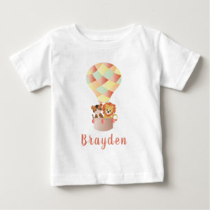 Personlig ungdjur i ballongfärg t shirt