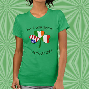Personlig Ungern Irland USA Shamrock Kvinnor T Shirt