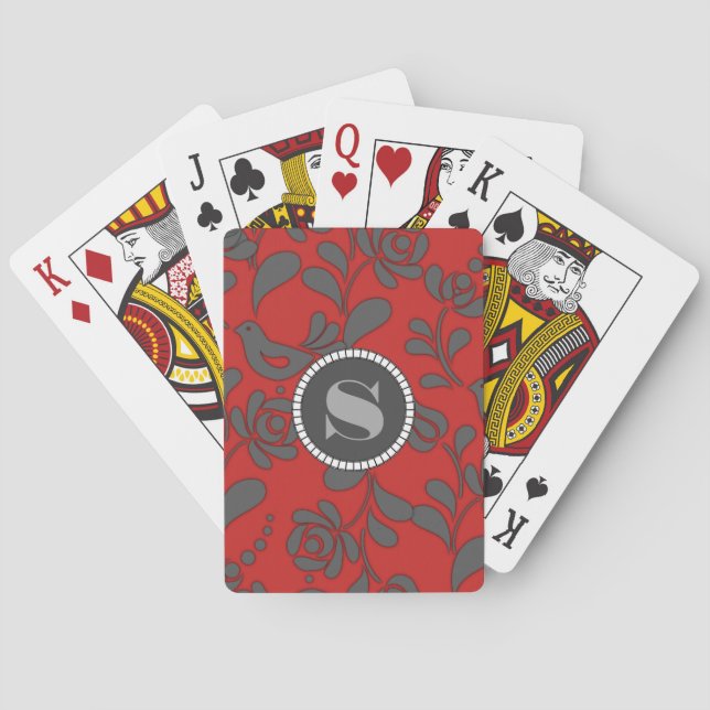 Personlig ungersk folkart casinokort (Baksidan)
