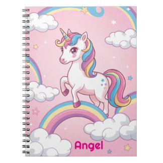 Personlig Unicorn-anteckningsbok - Magic Rainbow J Anteckningsbok