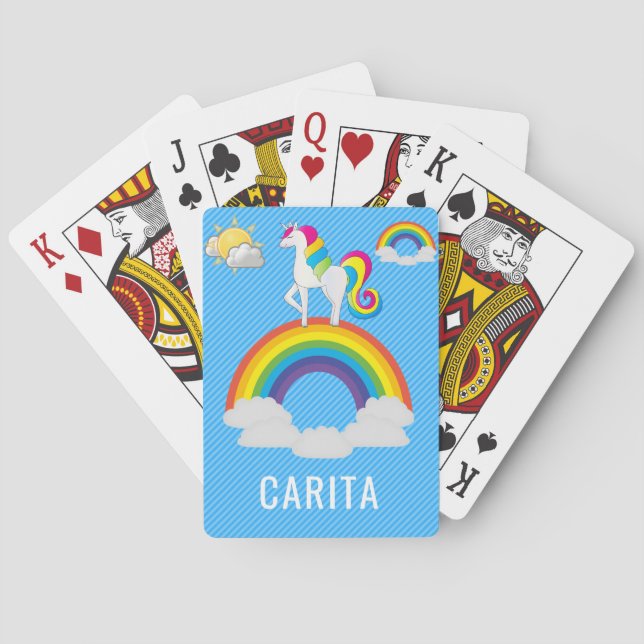 Personlig Unicorn Classic-spelkort Casinokort (Baksidan)