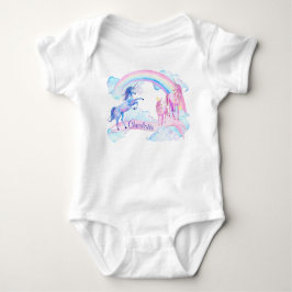 Personlig Unicorn Flicka Shirts T-shirt