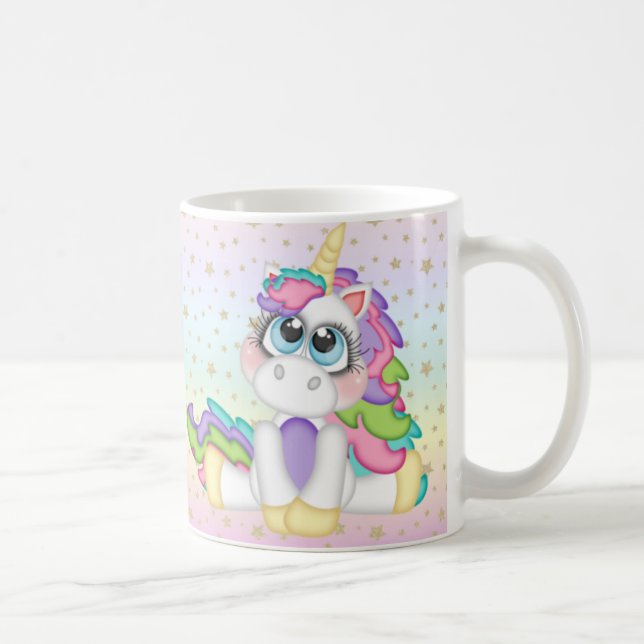 Personlig Unicorn Kaffemugg (Höger)