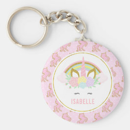 Personlig Unicorn Keychain Nyckelring