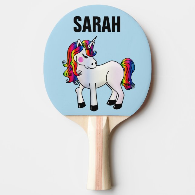 PERSONLIG UNICORN PONG PADDLES PINGISRACKET (Framsidan)