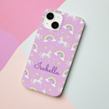 Personlig Unicorn Rainbow Gnistra iphone case