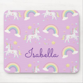 Personlig Unicorn Rainbow Gnistra Musmatta