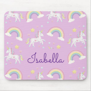 Personlig Unicorn Rainbow Gnistra Musmatta