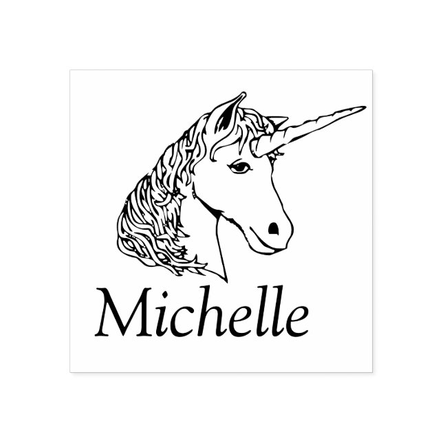 Personlig Unicorn Stämpel (Tryck)