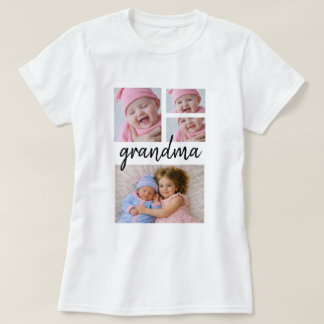 Personlig unik fotokollage t shirt