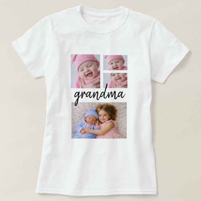 Personlig unik fotokollage t shirt (Design framsida)