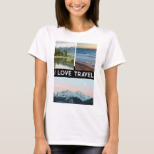 Personlig unik fotokollage T-shirt