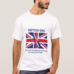 Personlig UNION JACK British Pappa T Shirt