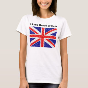 Personlig Union Jack Flagga Design Tee