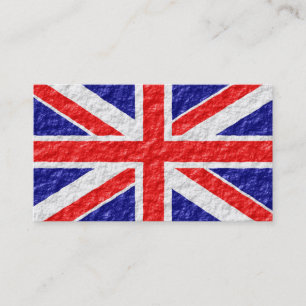 Personlig Union Jack Flagga Design Visitkort
