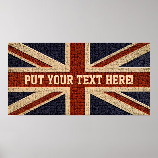 Personlig Union Jack Poster (Framsidan)