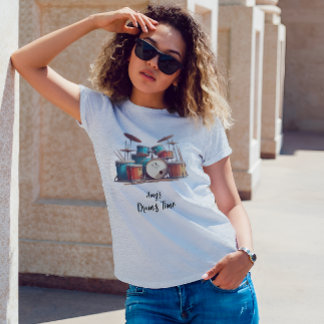 Personlig unisex Drums Music T Shirt