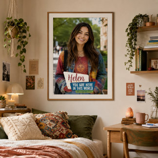 Personlig Uppmuntrande Fotogåva Poster