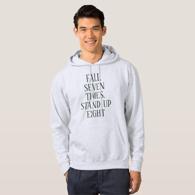 Personlig uppmuntrande väggkonst hoodie (Hel framsida)