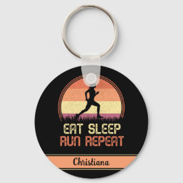 Personlig Upprepa Retro-Idrottsmannen i viloläge S Nyckelring