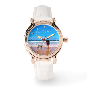 Personlig Urklocka med Bild och Anpassad Text Armbandsur