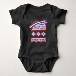Personlig USA 250-Patriotisk Retro Marquee T Shirt