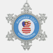 Personlig USA-ängel Hanukkah-flagga