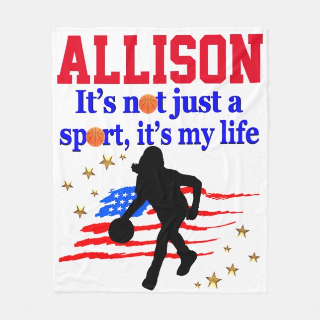 PERSONLIG USA BASKETBALL FLEECE BLANKET (Framsidan)