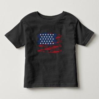 Personlig USA Flagga Småbarns T-shirt