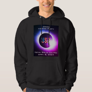 Personlig USA FLAGGA Total solnedgång 2024 Hoodie