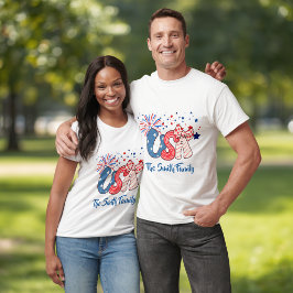 Personlig USA Patriotisk T-Shirt