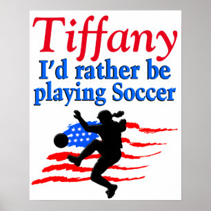 PERSONLIG USA SOCCER PLAYER POSTER