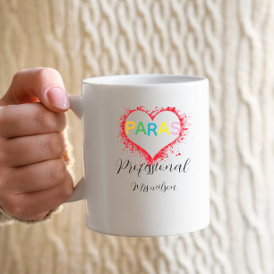 Personlig utbildare för paraprofessionell lärare kaffemugg
