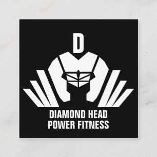Personlig utbildare/GYM/FITNESS Fyrkantigt Visitkort