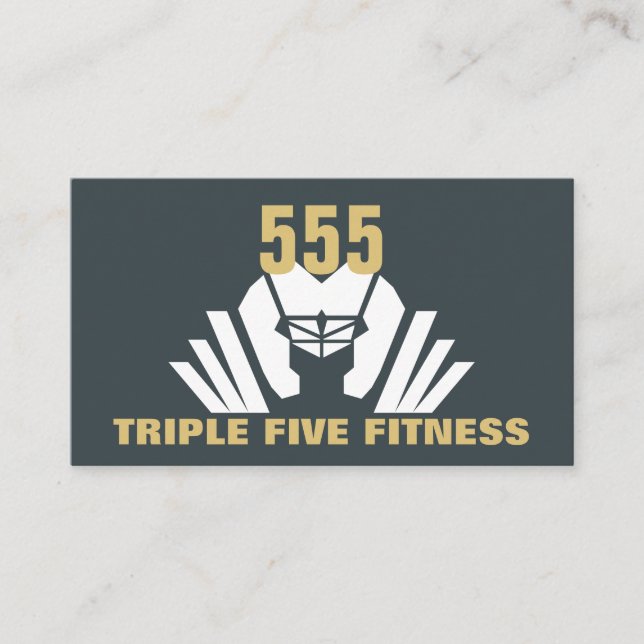 Personlig utbildare/GYM/FITNESS Visitkort (Framsida)