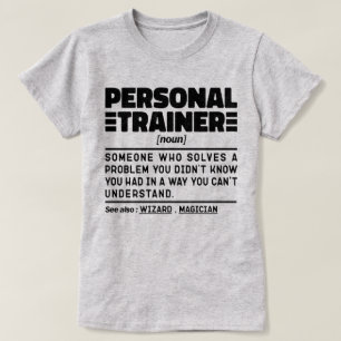 Personlig utbildare Noun Auktoriserad Coach Humor- T Shirt