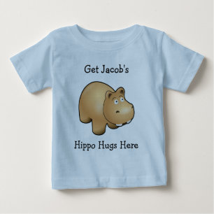 Personlig utslagsplats för flodhästkrambaby tee shirt