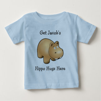 Personlig utslagsplats för flodhästkrambaby tee shirt