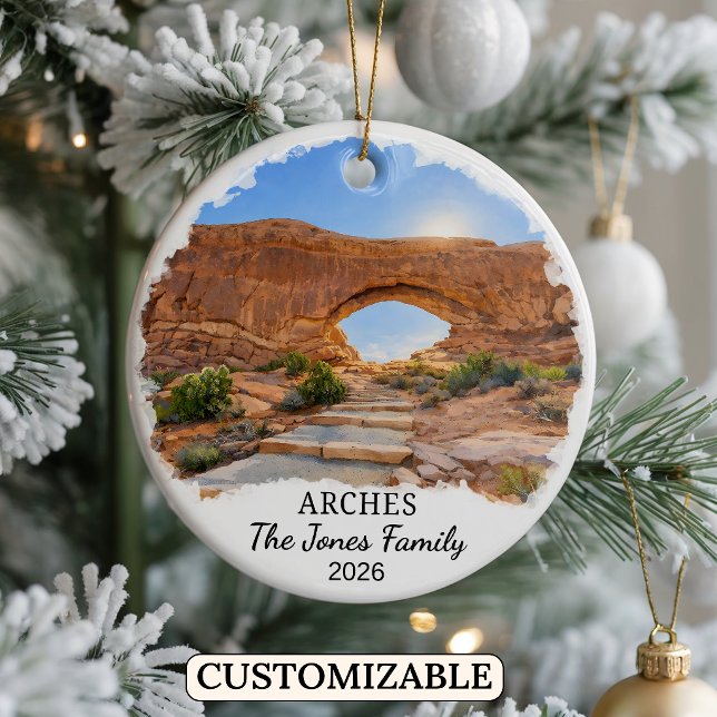 Personlig utsmyckning för Arches nationalpark, Uta Julgransprydnad Keramik (Skapare uppladdad)