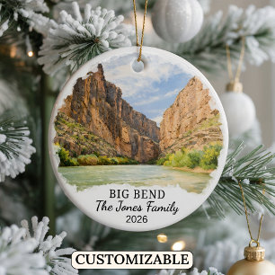 Personlig utsmyckning för Big Bend National Park T Julgransprydnad Keramik