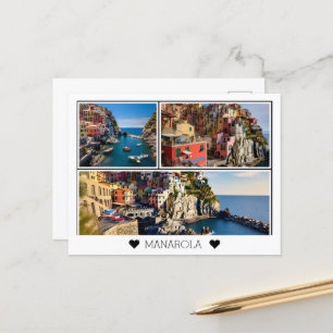 Personlig, vacker Manarola, Italien Vykort